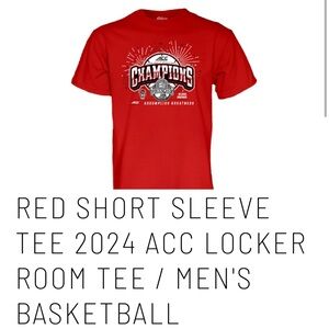 BRAND NEW - NCSU 2024 ACC champions T shirt XL